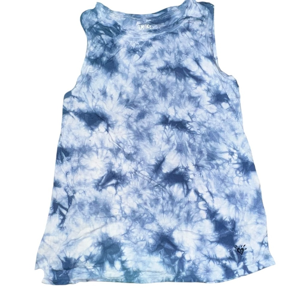 Justice Blue Tie-Dye Girls Tank Top sz 16